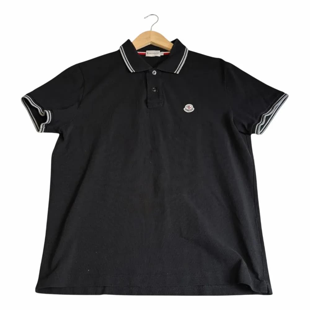 Moncler Tricolour-Trimmed Cotton Piqué Polo Shirt