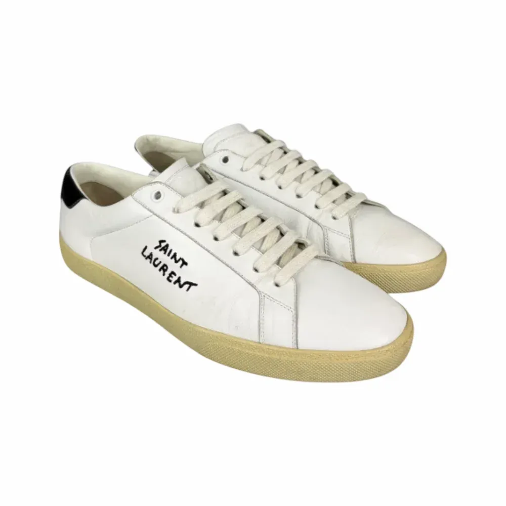 Saint Laurent Court Classic SL/06 Embroidered Sneakers