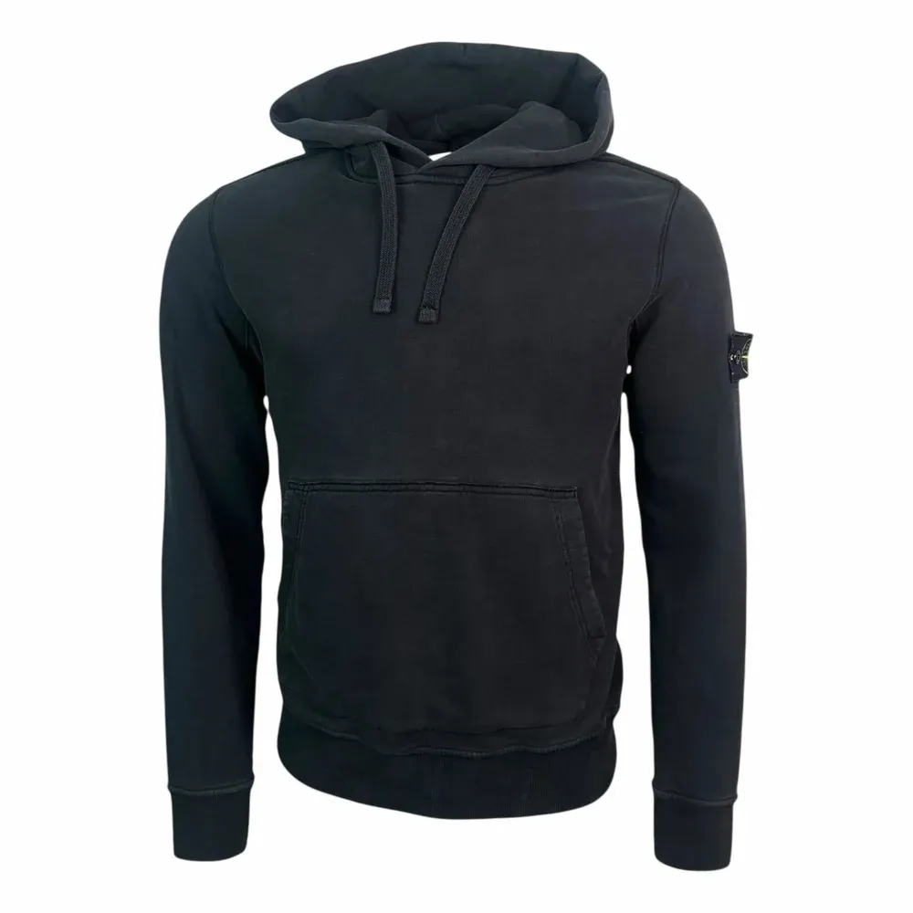 Stone Island 64120 Brushed Cotton Fleece Hooded Sweatshirt