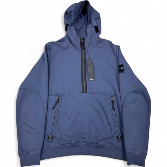 STONE ISLAND Garment Dyed Half Zip