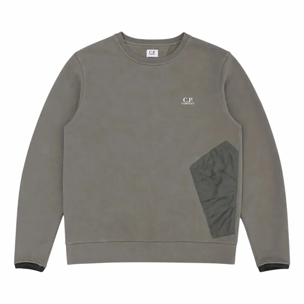 C.P. Company Diagonal Fleece Mixed Pocket Sweatshirt