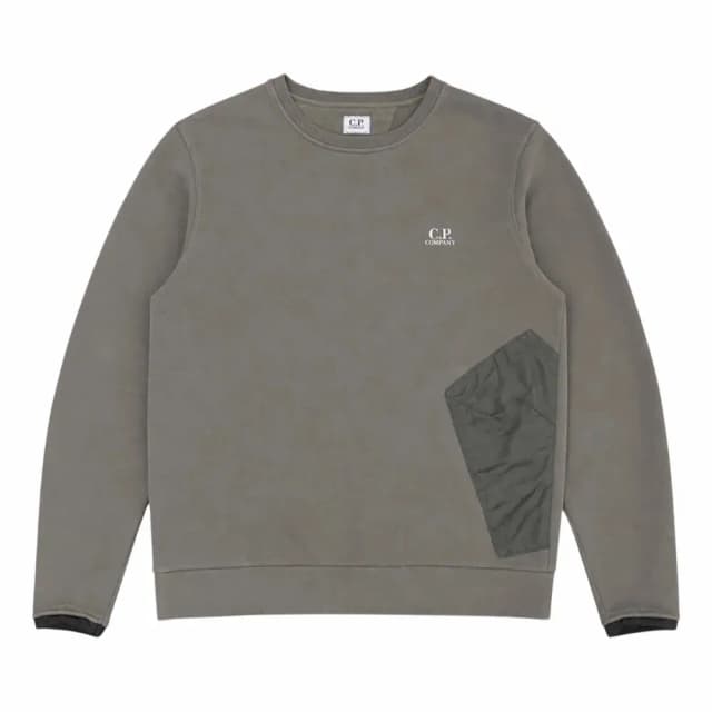 C.P. Company Diagonal Fleece Mixed Pocket Sweatshirt