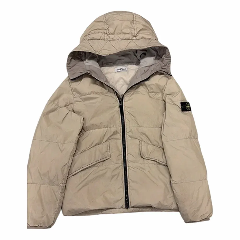 Stone Island Garment Dyed Crinkle Reps NY Down Hooded Jacket