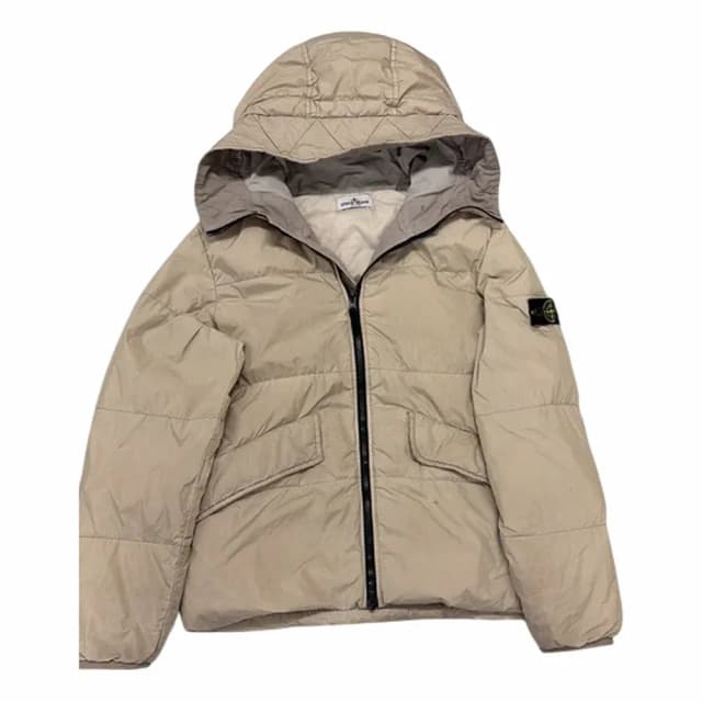 Stone Island Garment Dyed Crinkle Reps NY Down Hooded Jacket