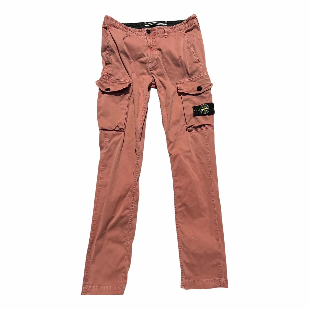 Stone Island 3100053 Brushed Organic Cotton Canvas 'Old Effect' Cargo Pants