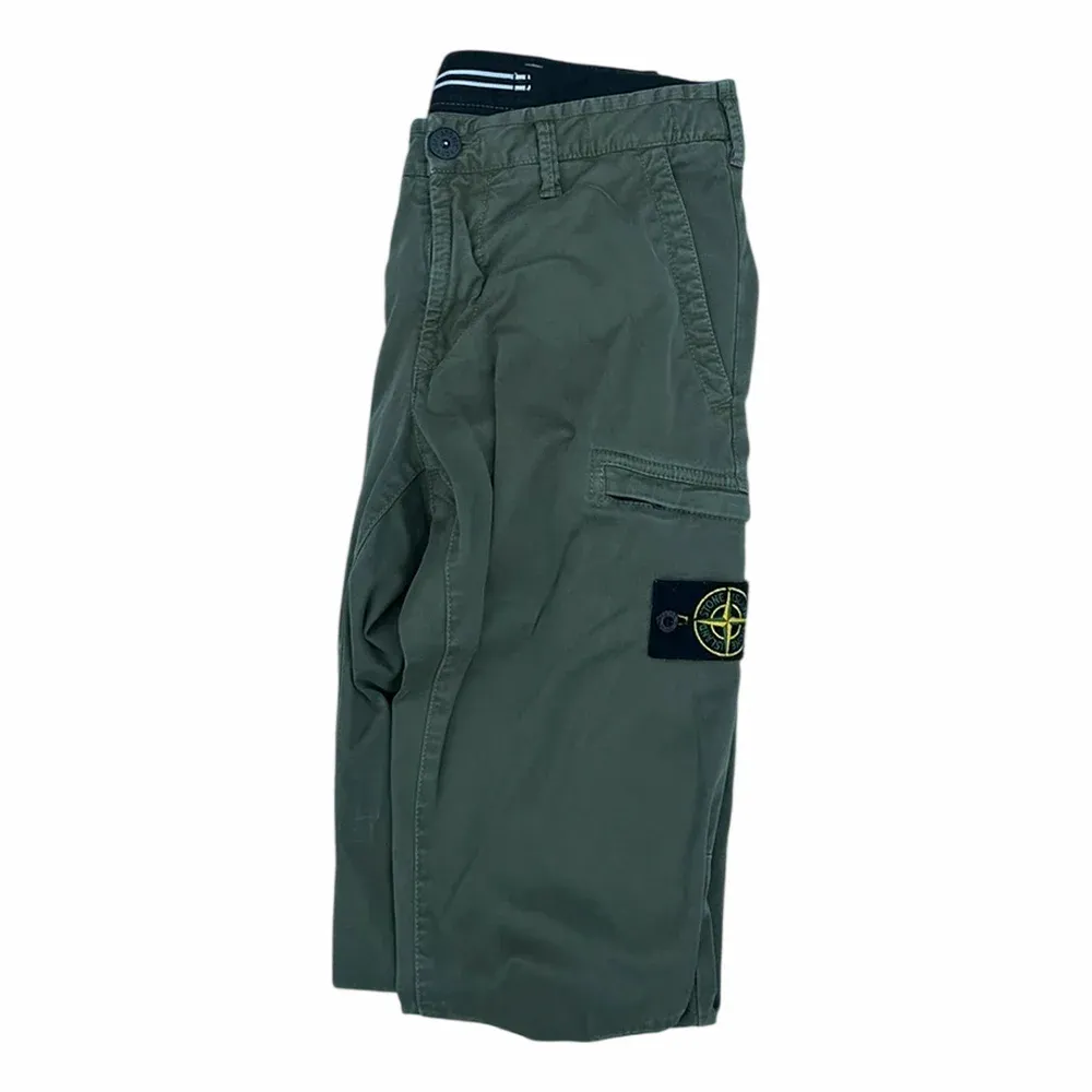 Stone Island Stretch Cotton Gabardine Cargo Trousers