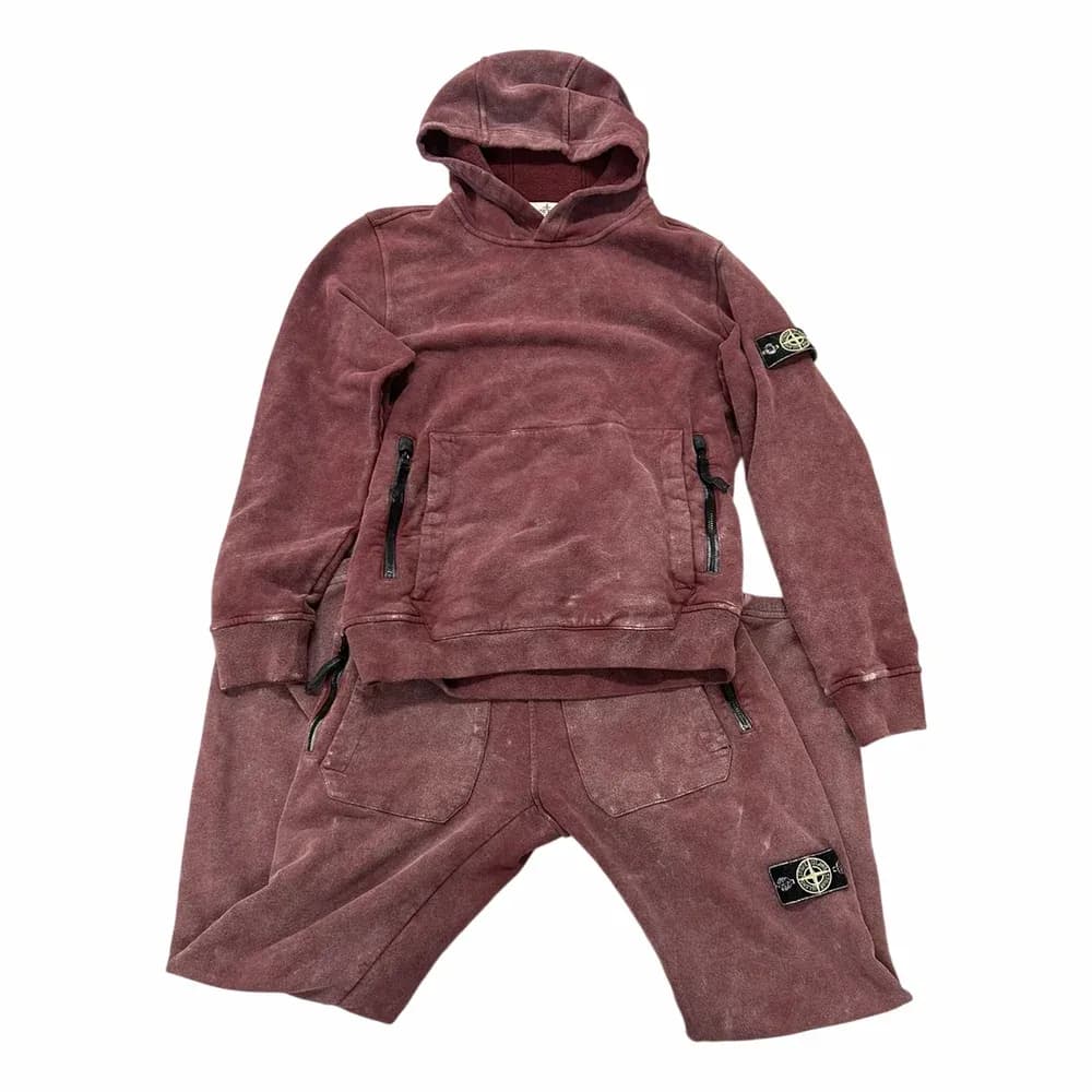 Stone Island Dust Color Treatment Hooded Sweatshirt (62090)