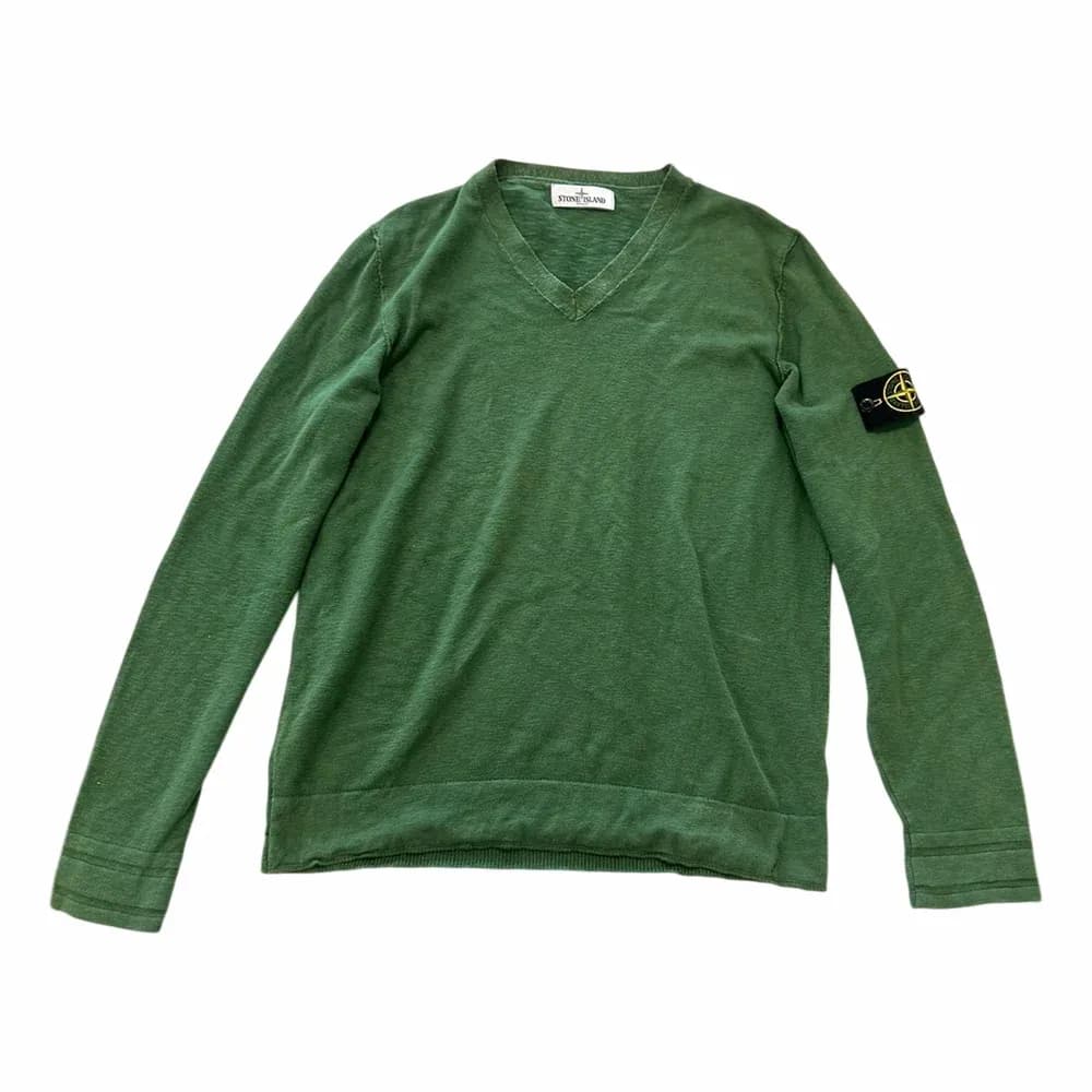 Stone Island V-Neck Knit Pullover