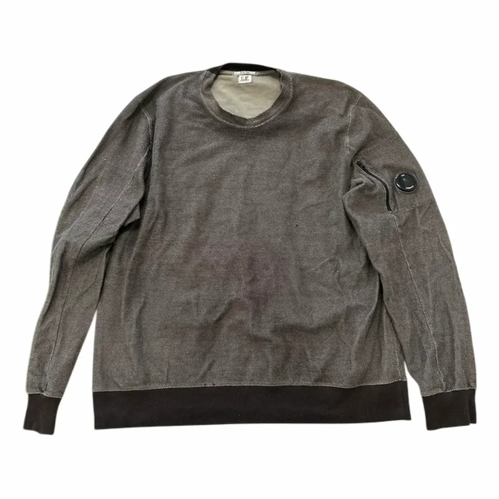 C.P. Company Diagonal Raised Fleece Crewneck Lens Sweatshirt