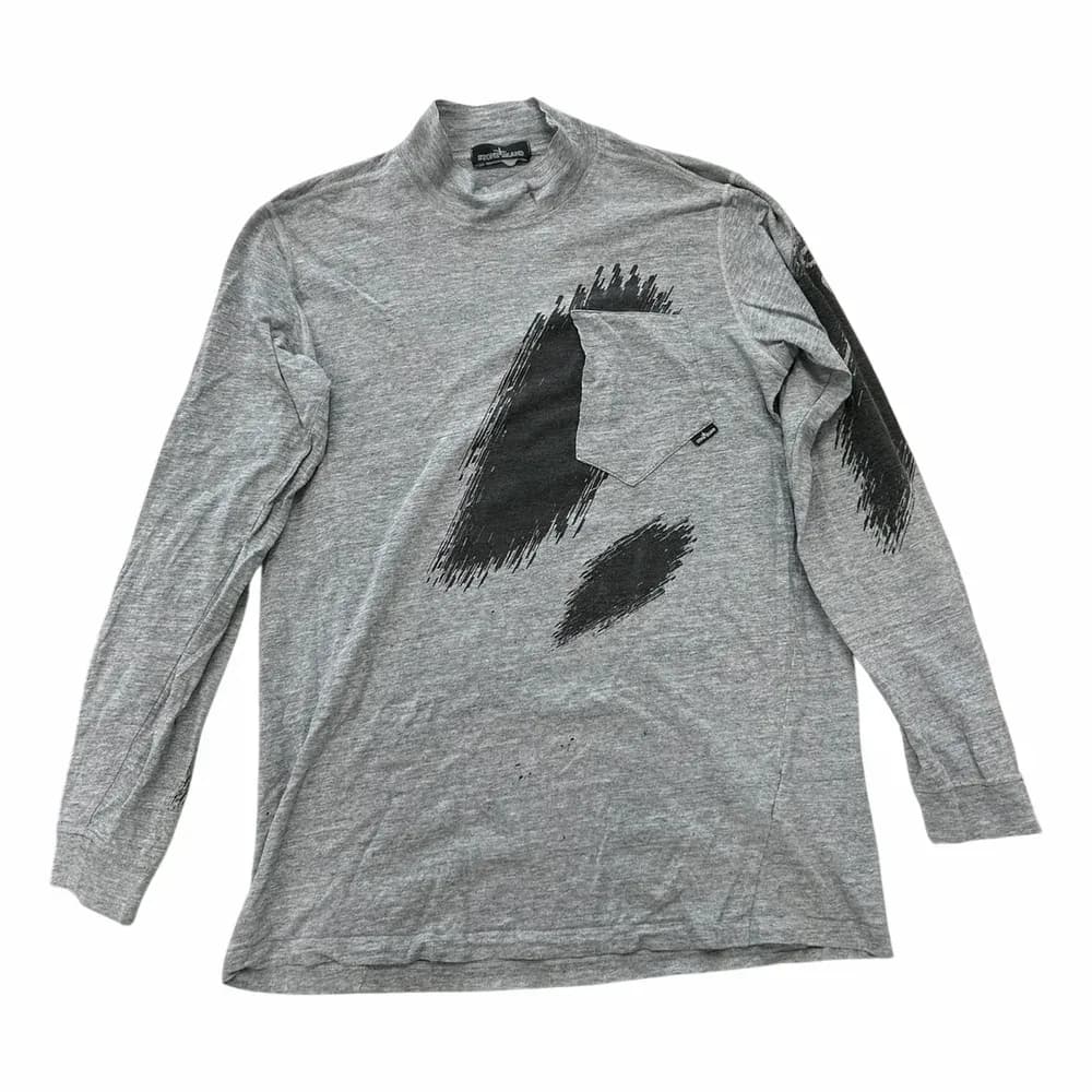 Stone Island Printed Mock Neck Long Sleeve