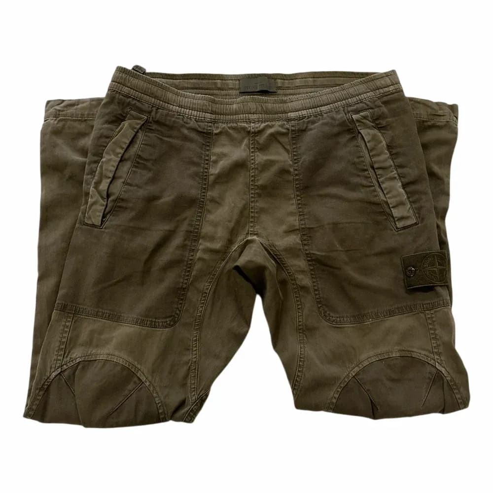 Stone Island Brushed Cotton Canvas Ghost Piece Cargo Shorts