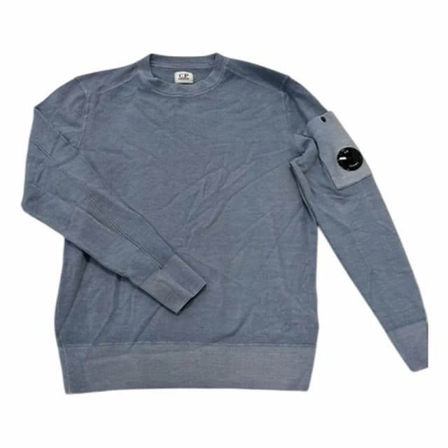 C.P. Company Lens-Detail Crew-Neck Sweater