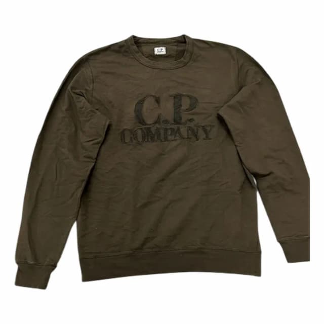 C.P. Company Centre Logo Embroidered Crewneck Sweatshirt