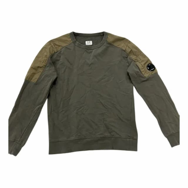 C.P. Company Mixed Fabric Arm Lens Crew Sweat