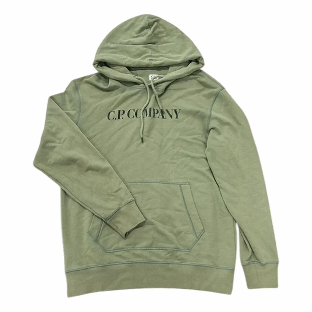 C.P. Company Emerized Fleece Logo-Embroidered Hoodie