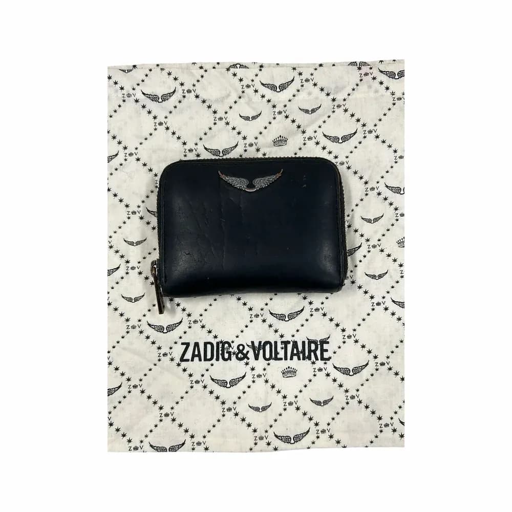 Zadig & Voltaire Mini ZV Grained Leather Wallet