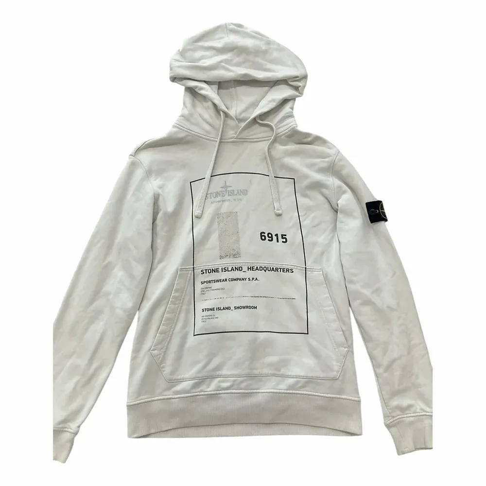 Stone Island Rectangular Frame Printed Hoodie