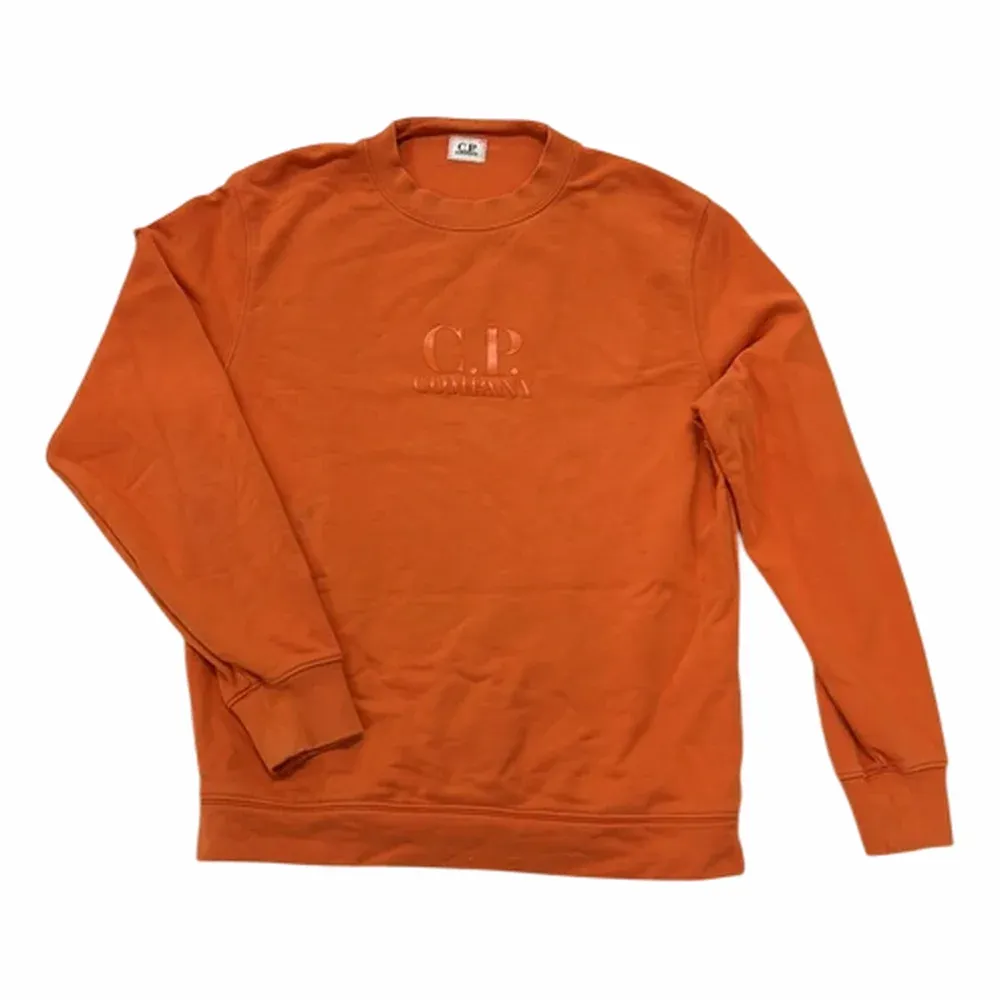 C.P. Company Garment Dyed Diagonal Fleece Lens Crew Sweatshirt