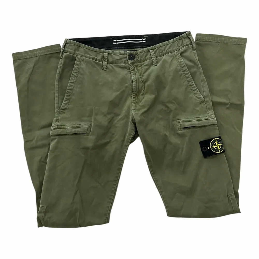 Stone Island Stretch Cotton Gabardine Cargo Pants