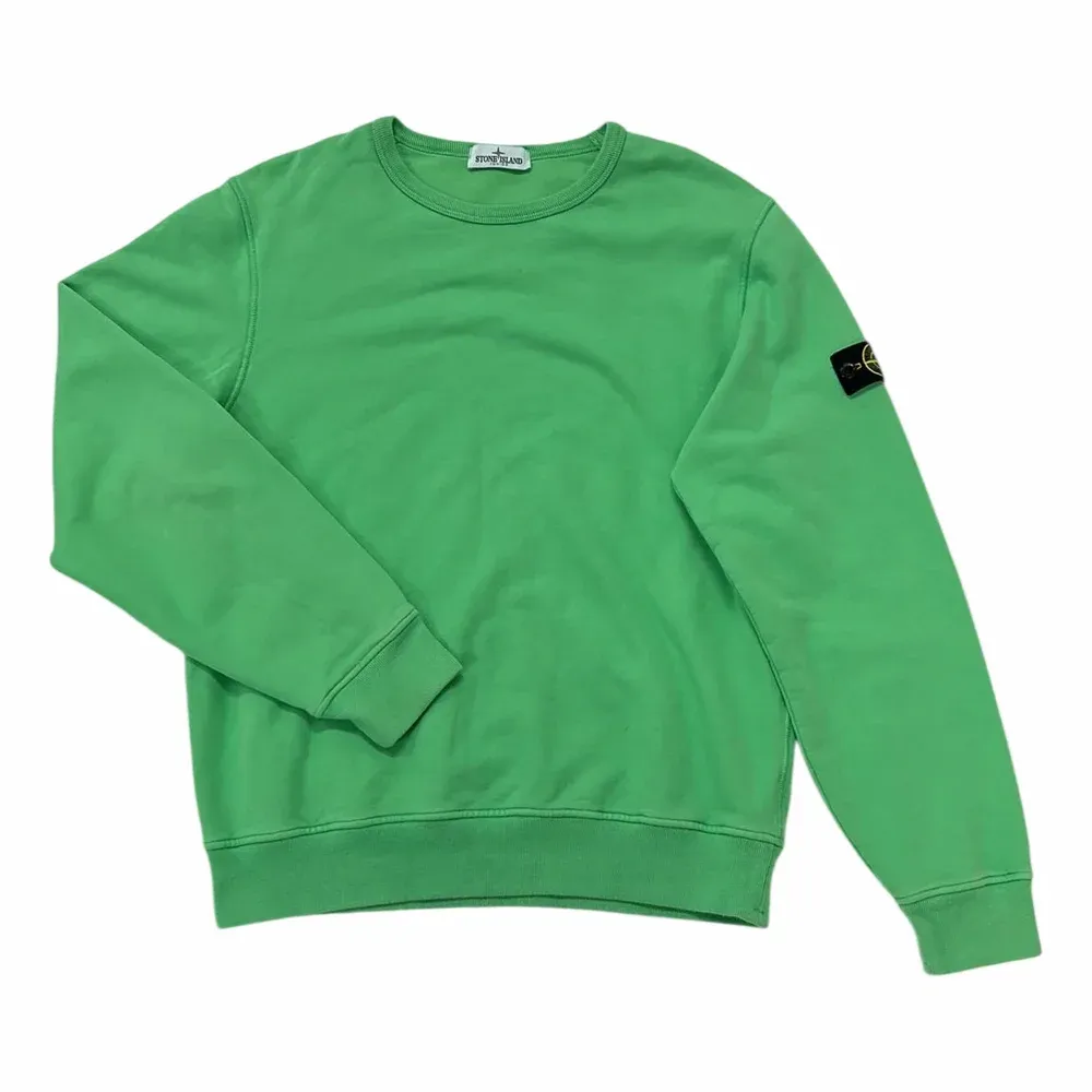 Stone Island Brushed Cotton Crewneck Sweatshirt (751563020)