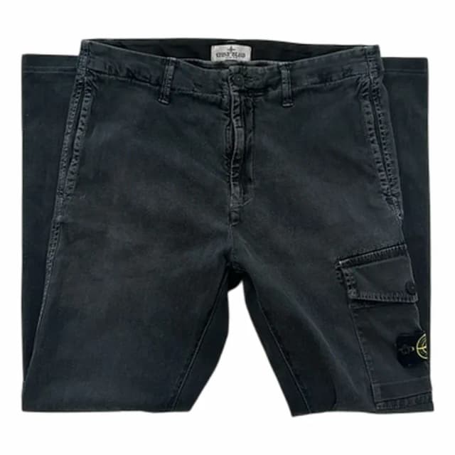 Stone Island Brushed Cotton Canvas Cargo Pants