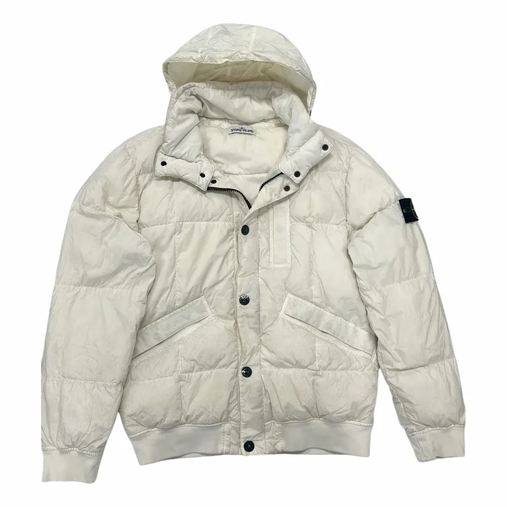 Stone Island Garment Dyed Crinkle Reps NY Down Puffer Jacket