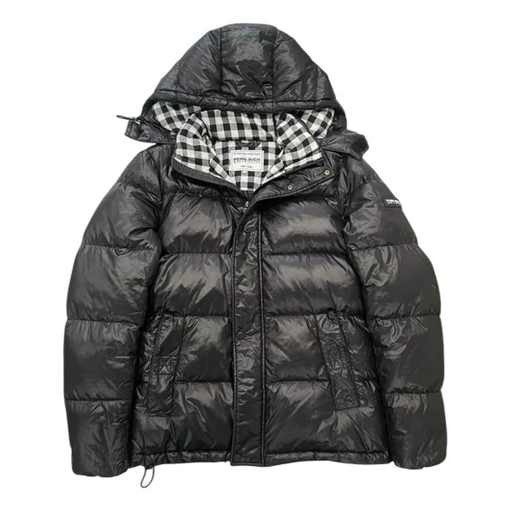 Woolrich Check Hooded Puffer Jacket