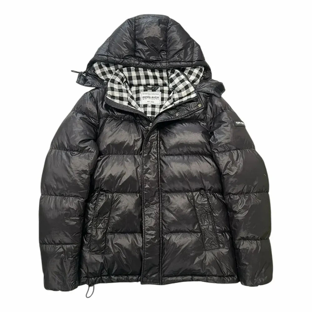 Woolrich Check Hooded Puffer Jacket