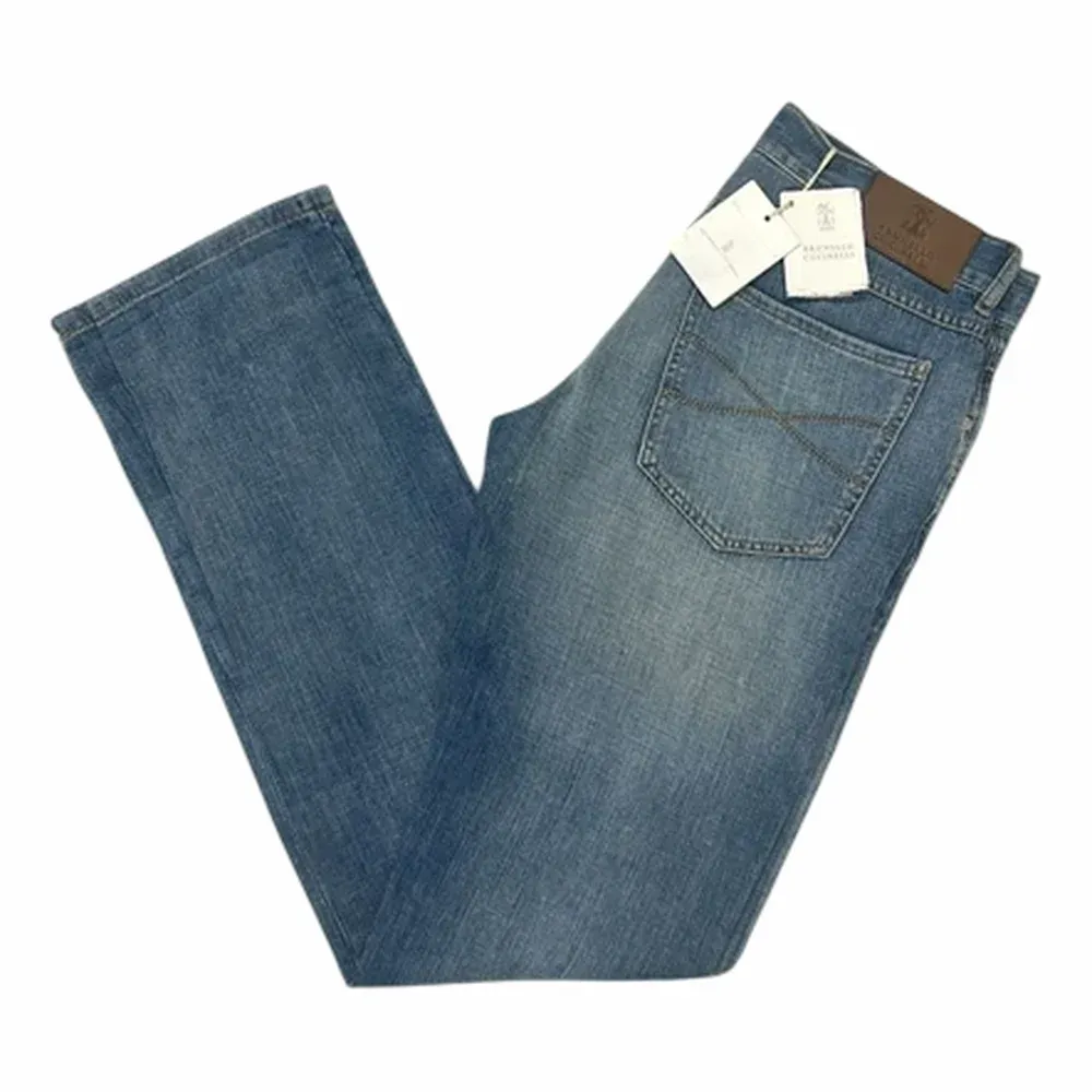 Brunello Cucinelli Straight Leg Denim Jeans CJ141