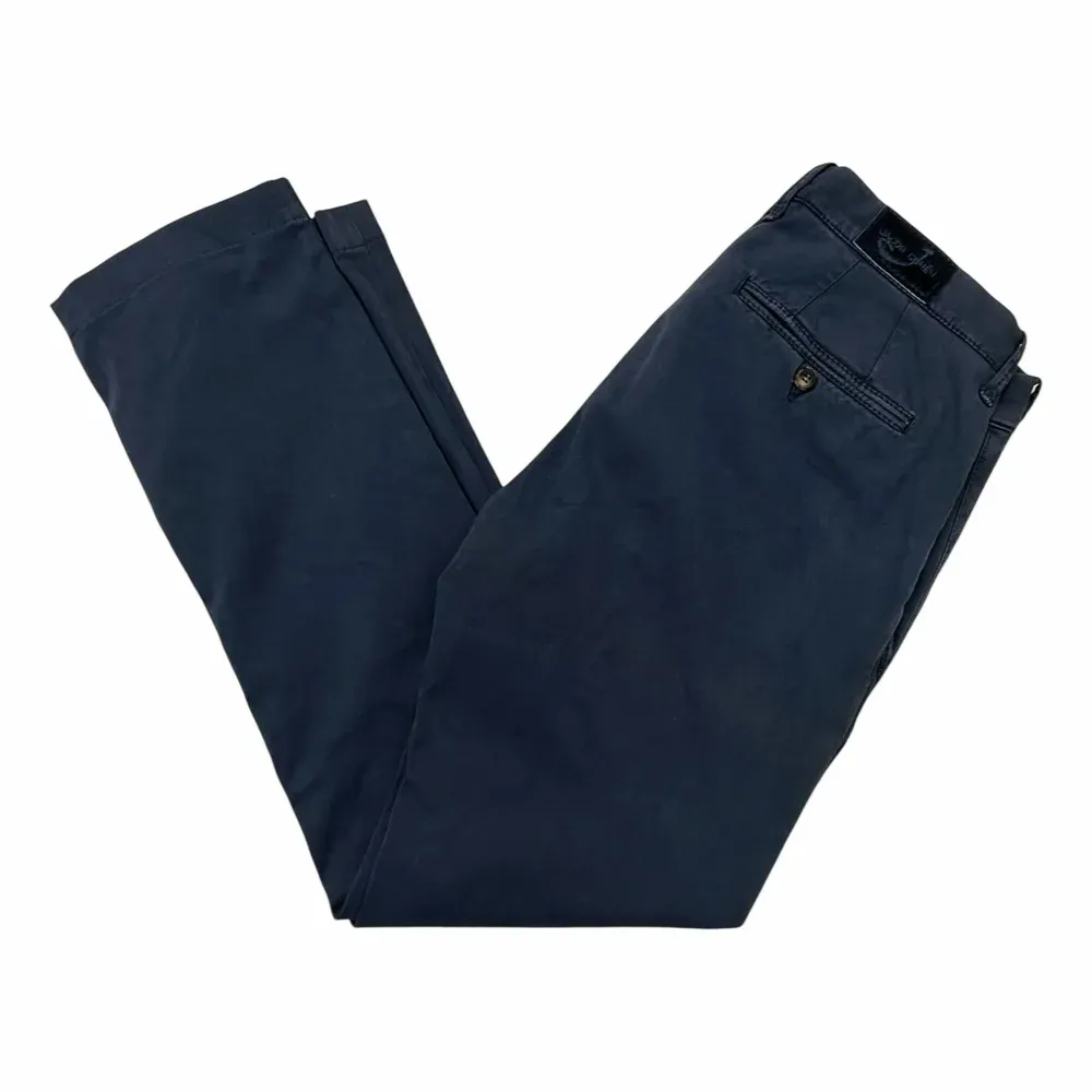 JACOB COHEN Organic Cotton Stretch Broken Twill 'Old' Effect Chino Trousers