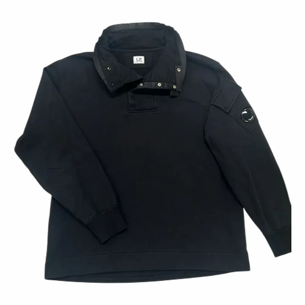 C.P. Company Lens Detail Mock Neck Sweatshirt