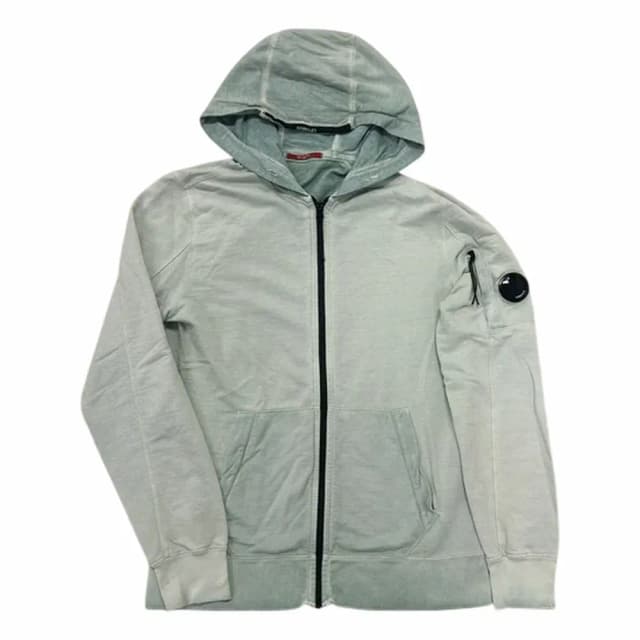 C.P. Company Light Fleece Zip Lens Hoodie