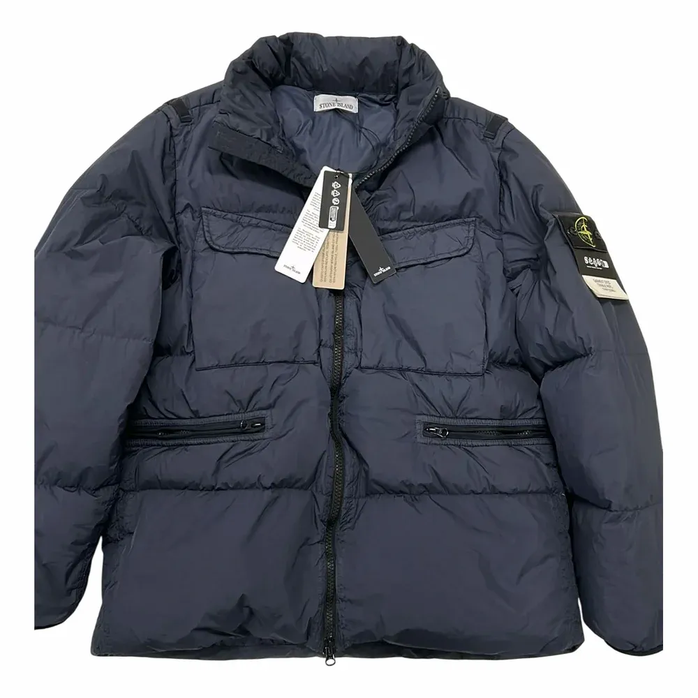 Stone Island Garment Dyed Crinkle Reps NY Down Jacket