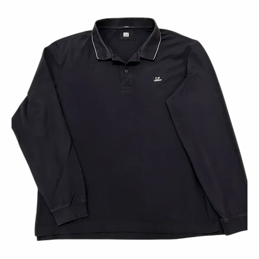 C.P. Company Stretch Piquet Long Sleeve Polo Shirt