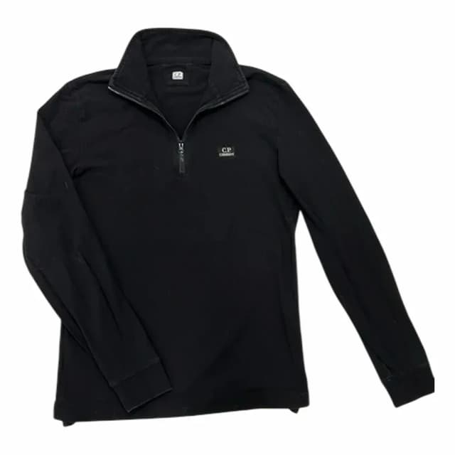 C.P. Company Stretch Piquet Half Zip Long Sleeve Polo