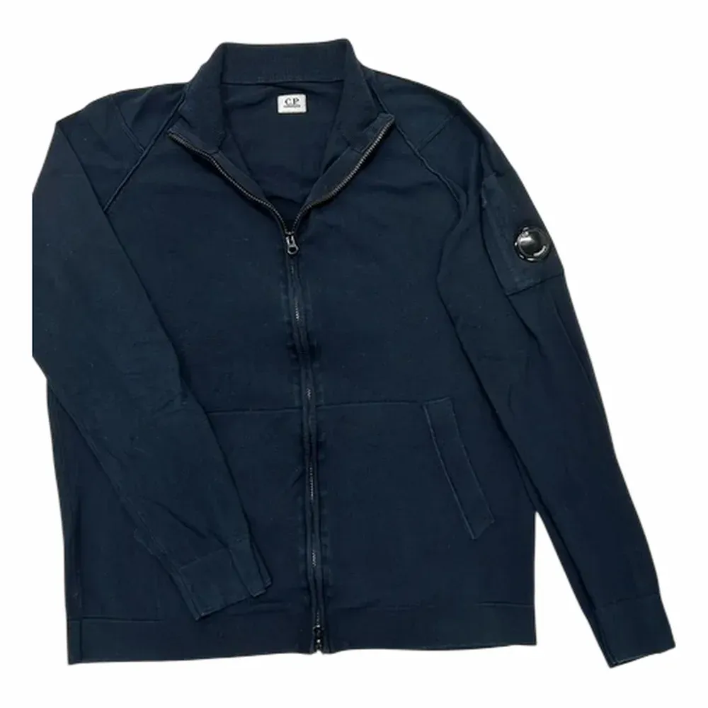 C.P. Company Diagonal Fleece Open Zip Lens Sweatshirt
