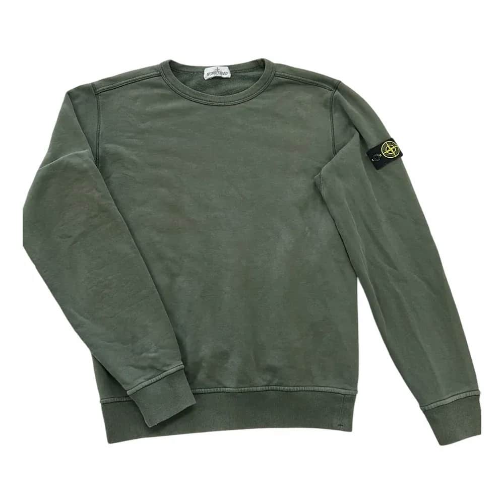 Stone Island Garment Dyed Fleece Crewneck Sweatshirt