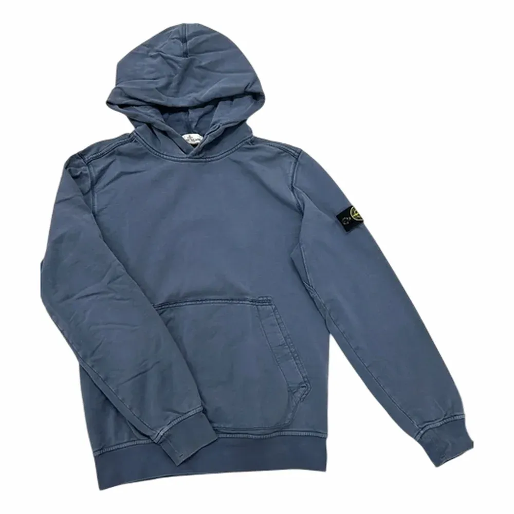 Stone Island Garment Dyed Cotton Fleece Hoodie