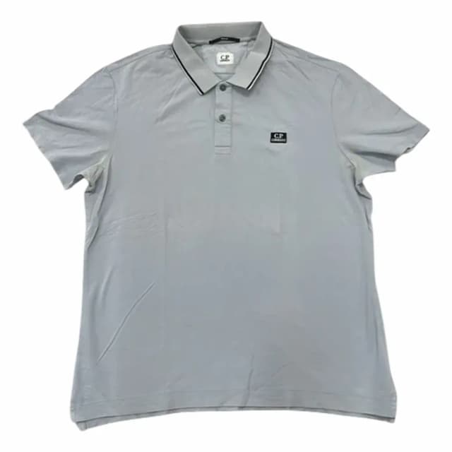 C.P. Company Stretch Piquet Striped Collar Polo Shirt