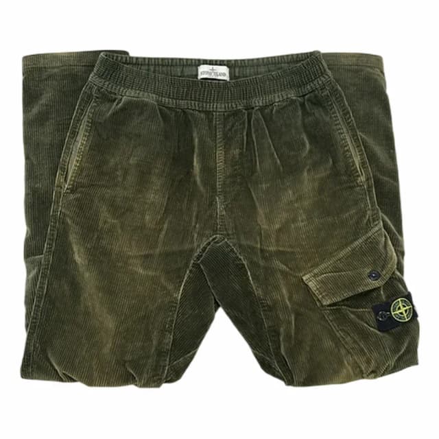 Stone Island Compass-Badge Corduroy Cargo Trousers