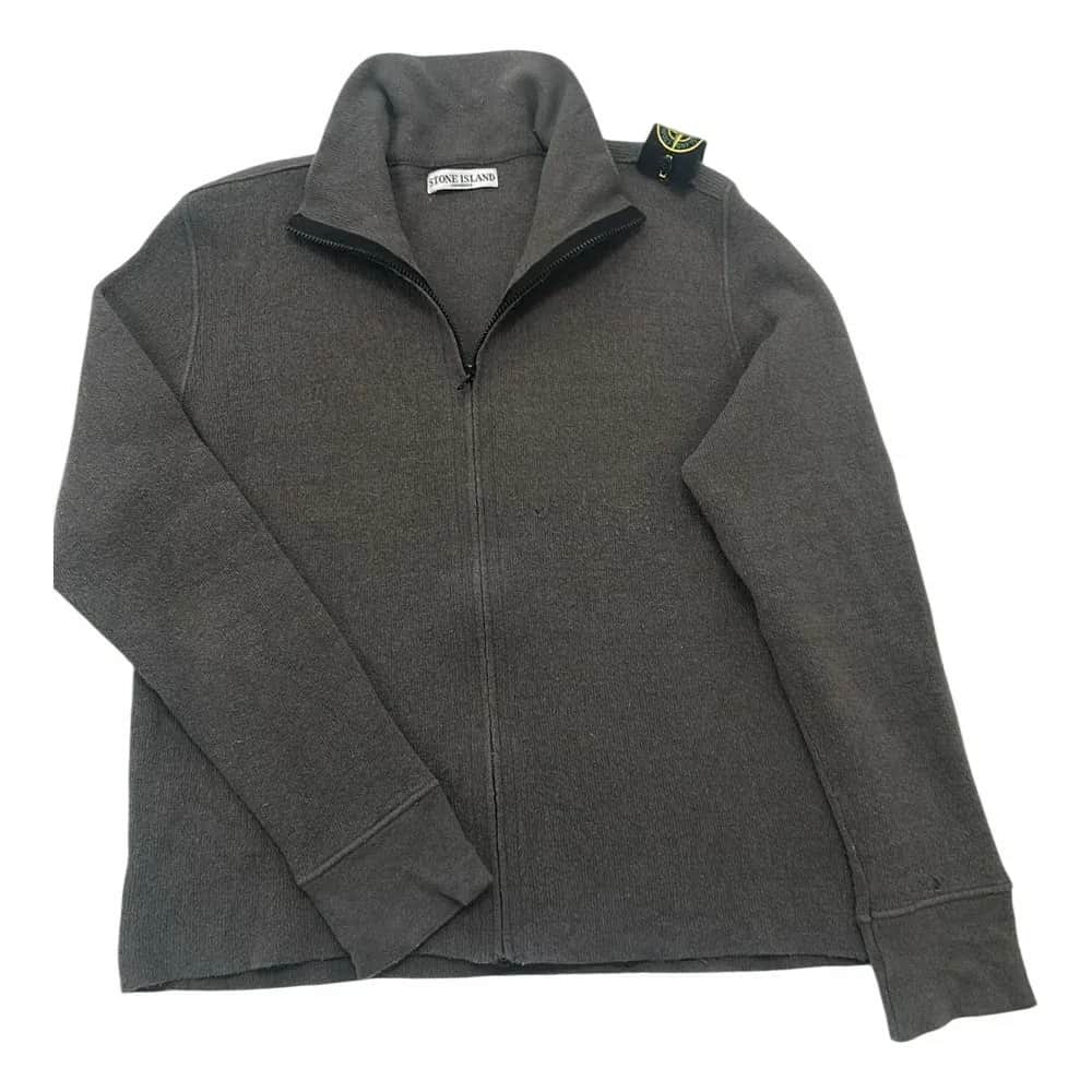 Stone Island Full-Zip Wool Cardigan