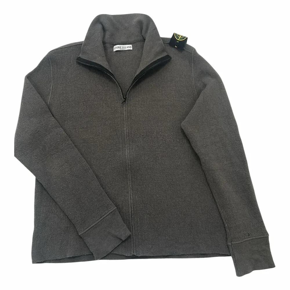 Stone Island Full-Zip Wool Cardigan