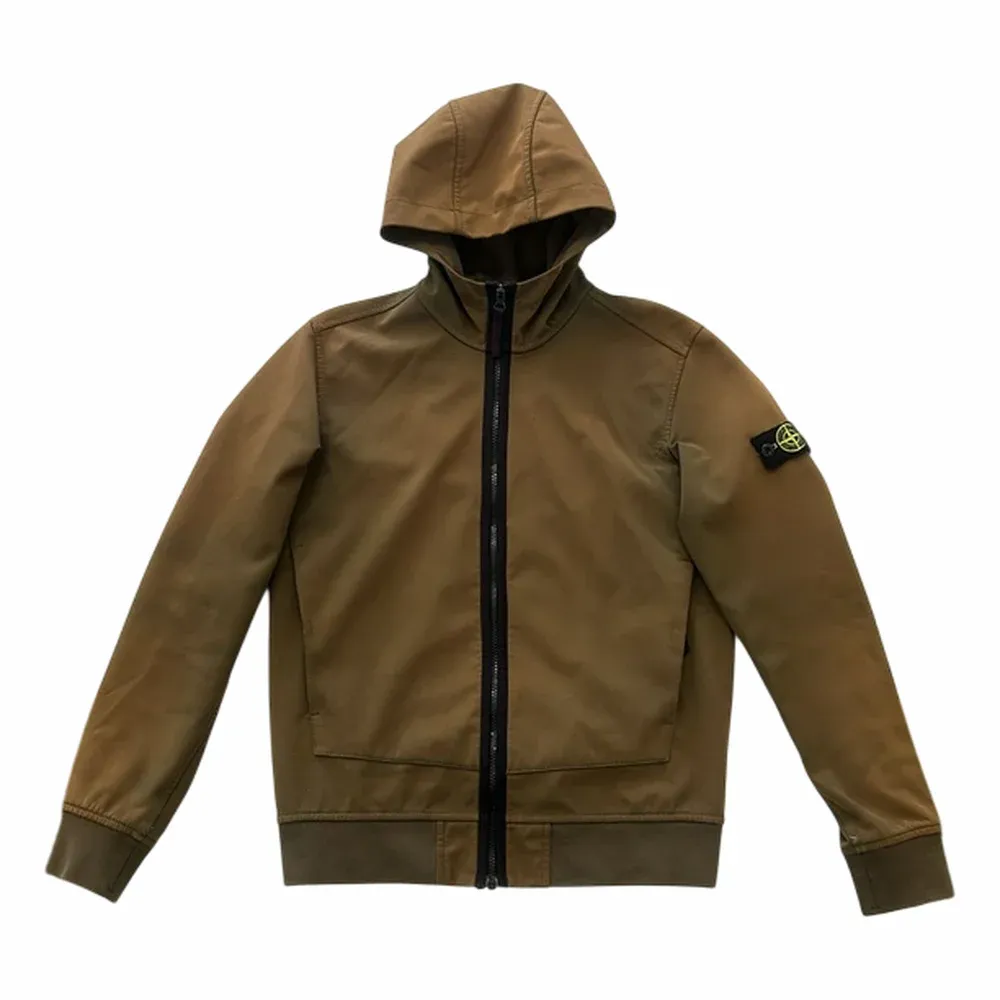Stone Island Softshell Zip-up Hoodie