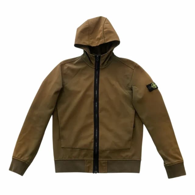 Stone Island Softshell Zip-up Hoodie