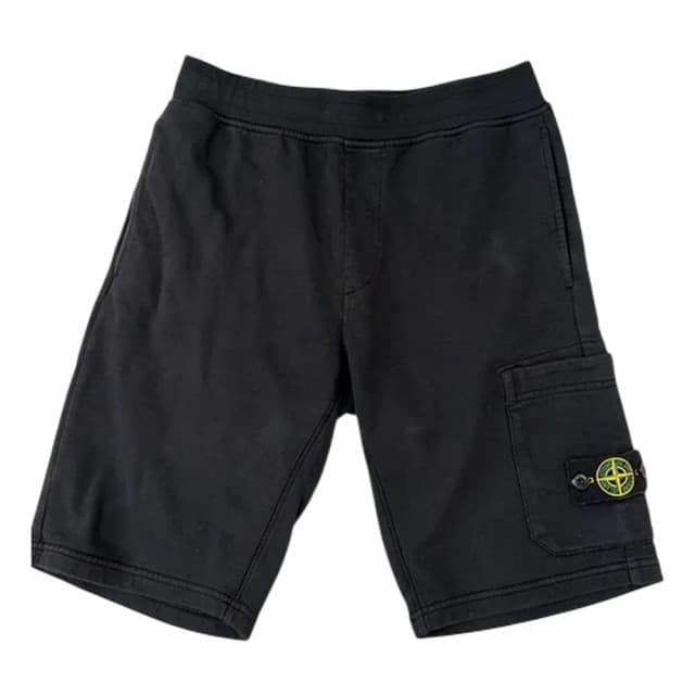 Stone Island 64651 Cotton Fleece Garment Dyed Shorts