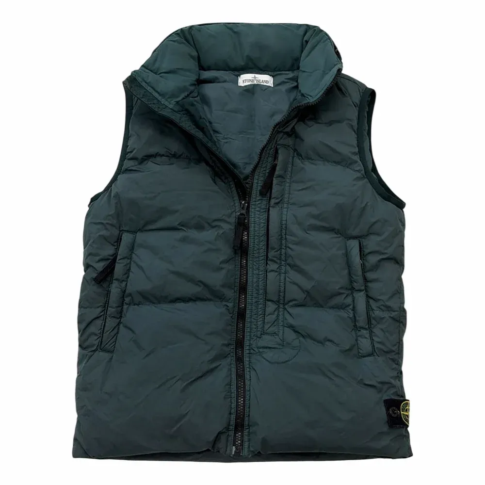 Stone Island Garment Dyed Crinkle Reps NY Down Vest