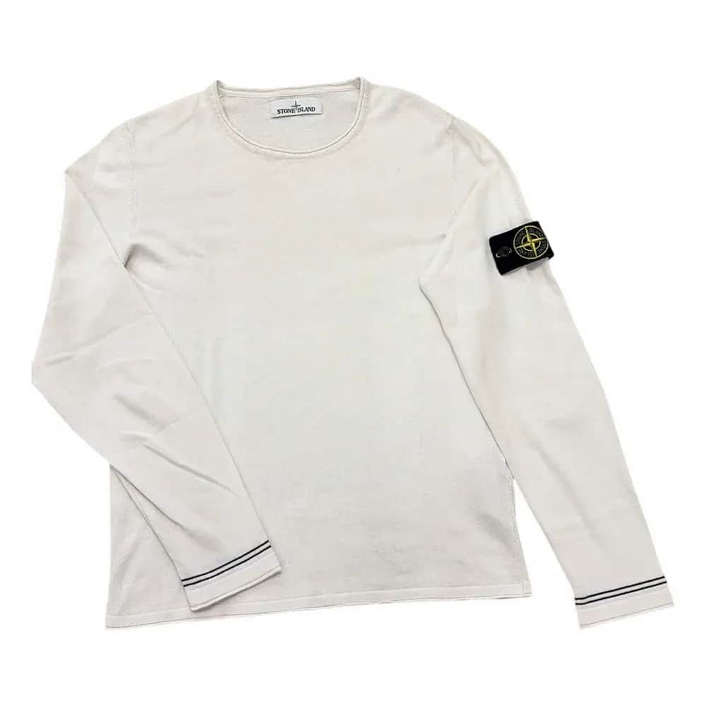 Stone Island Logo Patch Crew Neck Jumper