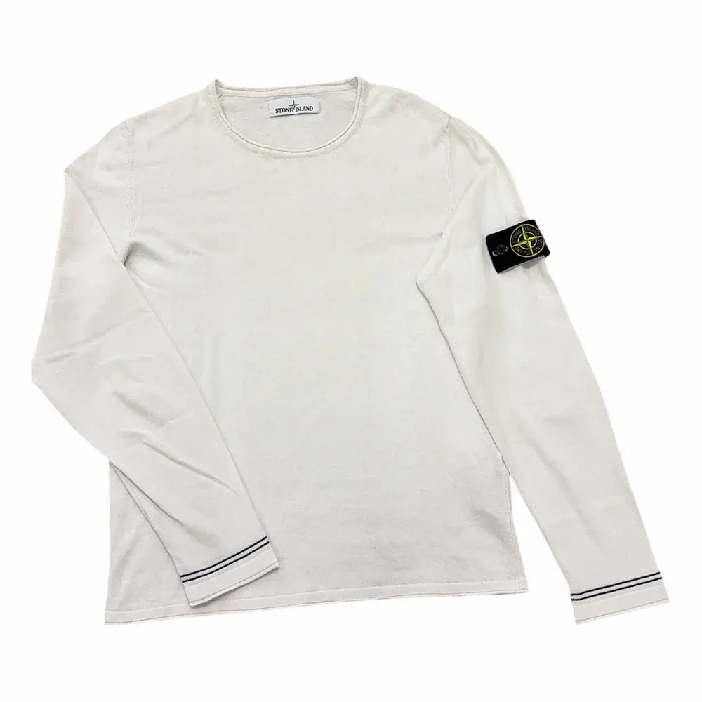 Stone Island Logo Patch Crew Neck Jumper