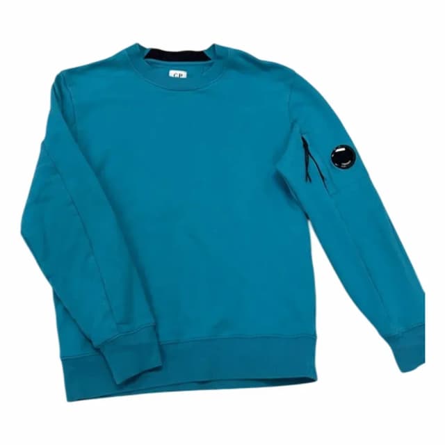 C.P. Company Diagonal Raised Fleece Lens Crew-neck Sweatshirt