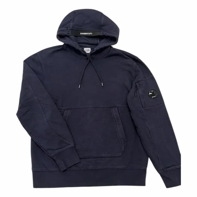 C.P. Company Diagonal Raised Fleece Lens Hoodie